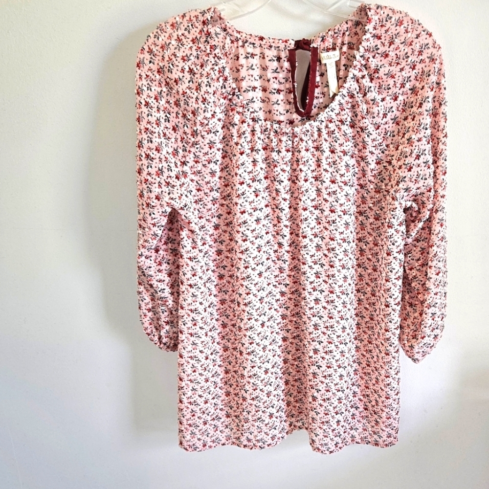 Matilda Jane Pink Floral Blouse Boho Style